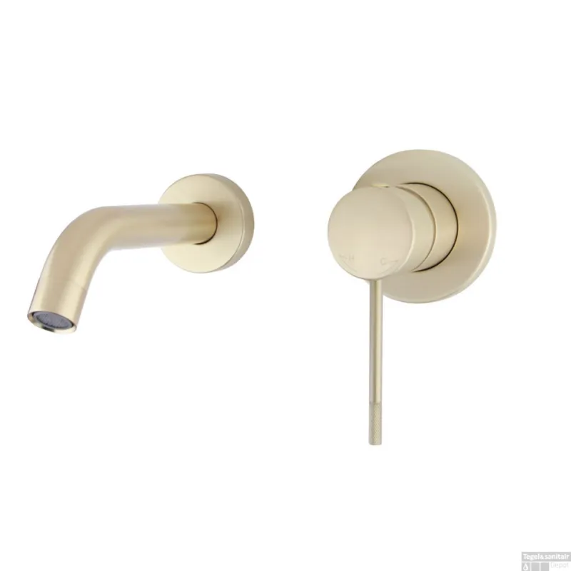 Best-Design "Nancy-Decorata" Inbouw-Wandmengkraan Uitl=20cm Mat-Goud Finale Uitverkoop