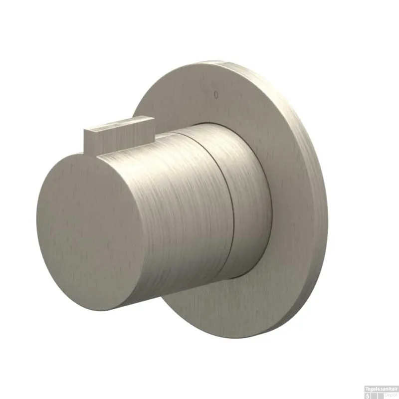 Superprijs Afbouwdeel IVY Pact Flow-Through Stopkraan Symmetry Met Rond Rozet Geborsteld Nickel PVD