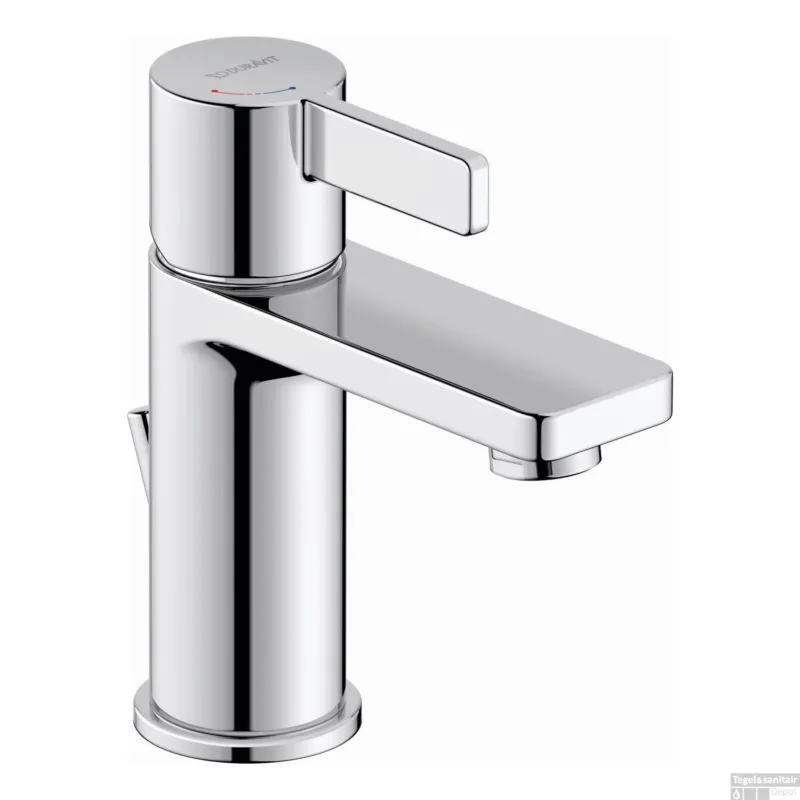 Wastafelkraan Duravit D-Neo Mengkraan EcoStart Eengreeps 5x13.9x15.1 cm Trekwaste Chroom Koop Vandaag