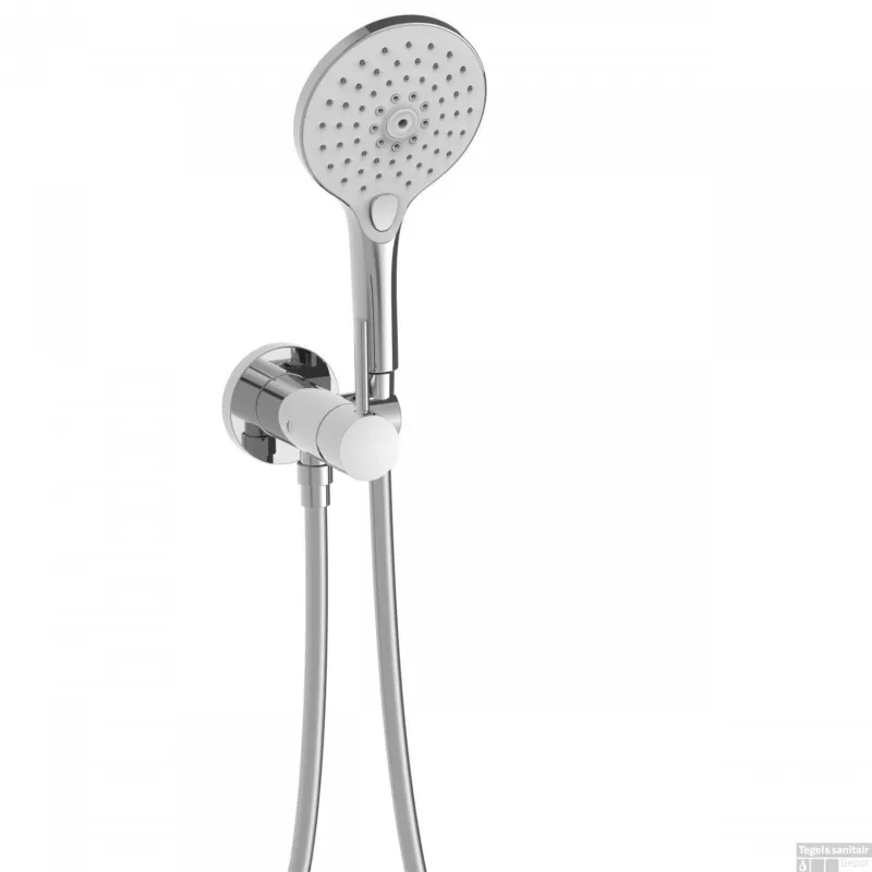 Koopje Douchemengkraan Inbouw Tres Study Exclusive met Handdoucheset met Ronde Handdouche en Hendel Chroom