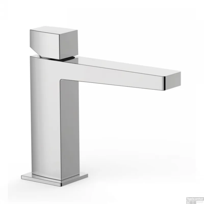 Wastafelmengkraan Tres Slim Exclusive Vierkant Chroom Korting