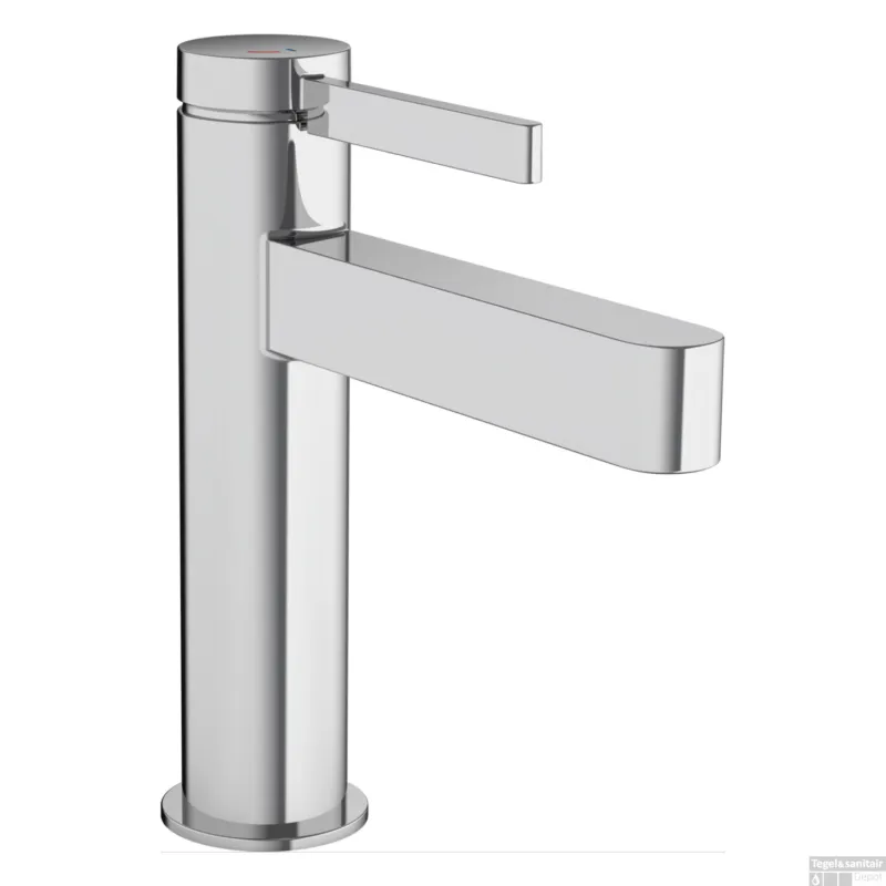 Wastafelmengkraan Finoris HansGrohe Eengreeps 110 met PushOpen Waste Chroom Veilige Betaling