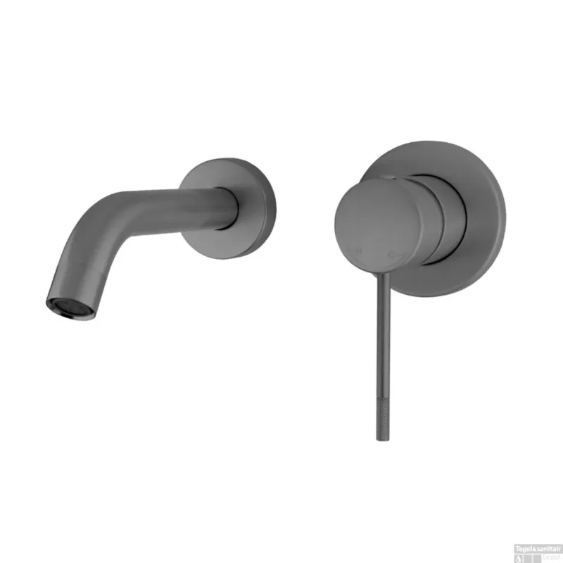 Lage Kosten Best-Design "Moya-Decorata" Inbouw-Wandmengkraan Uitl=20cm Gunmetal