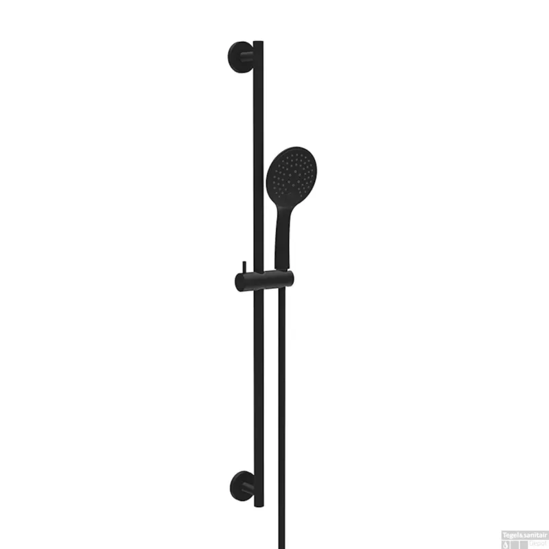 Bestel Nu Glijstangset BWS Moran Met Handdouche 3 Standen 150 cm Mat Zwart