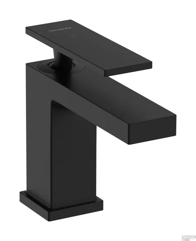 Hansgrohe Tecturis E ééngreeps wastafelkraan 80 CoolStart zonder waste, mat zwart Nieuw