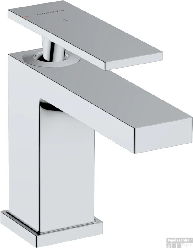 Gecertificeerd Hansgrohe Tecturis E 80 CoolStart ééngreeps wastafelmengkraan met PopUp trekwaste, chroom