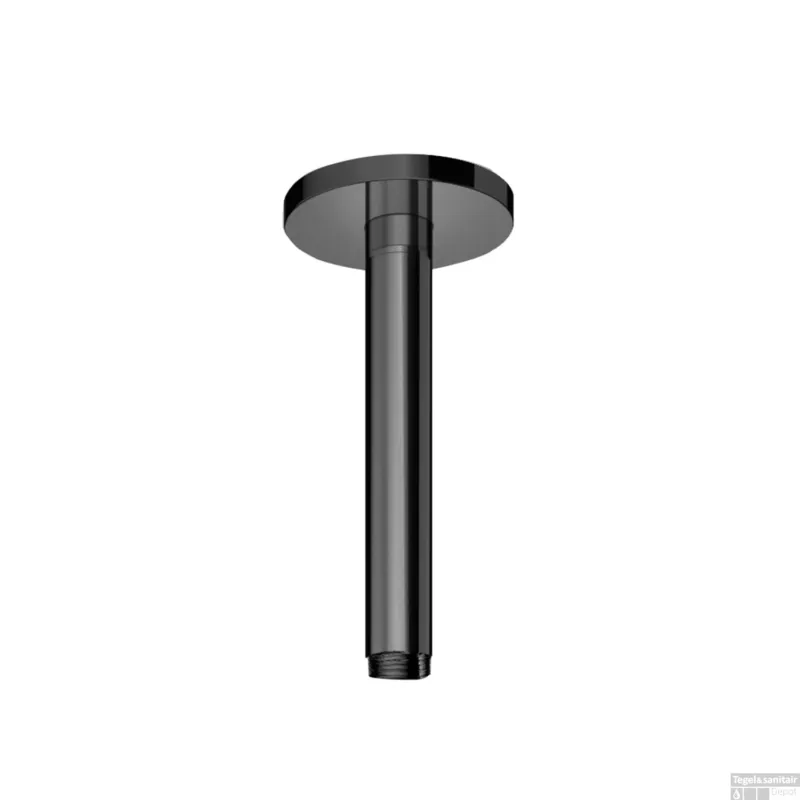 Koop Vandaag Plafondbuis Hotbath Cobber Rond 15 cm Zwart Chroom
