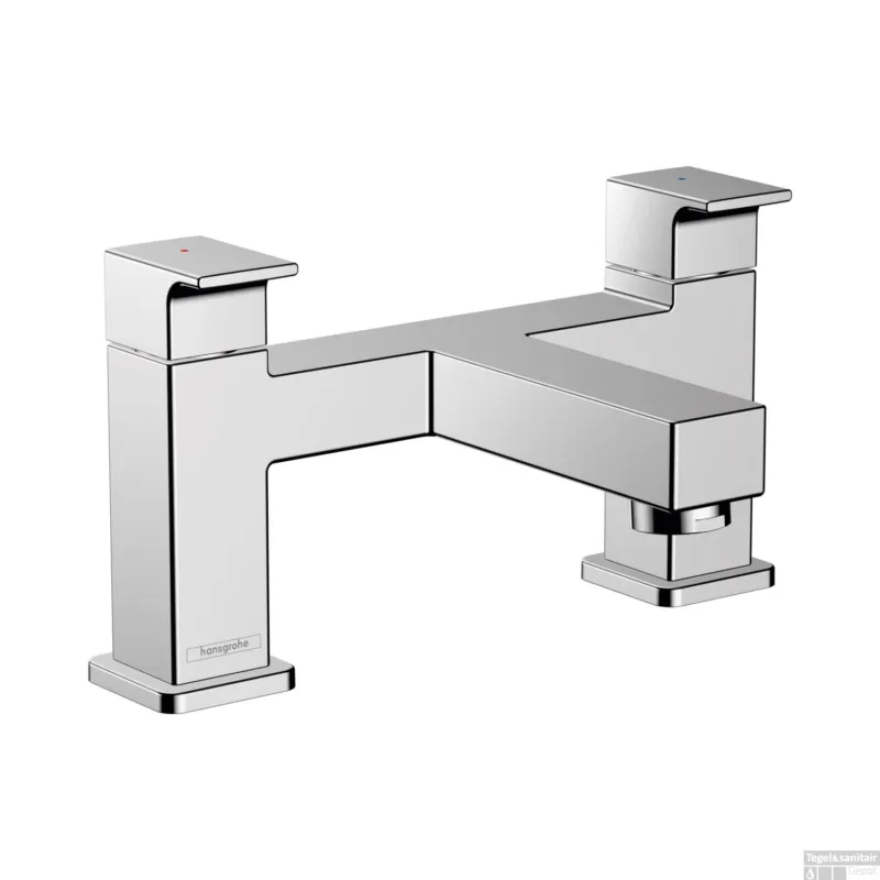 Badrandmengkraan HansGrohe Vernis Shape 2-Gats Chroom Op = Op