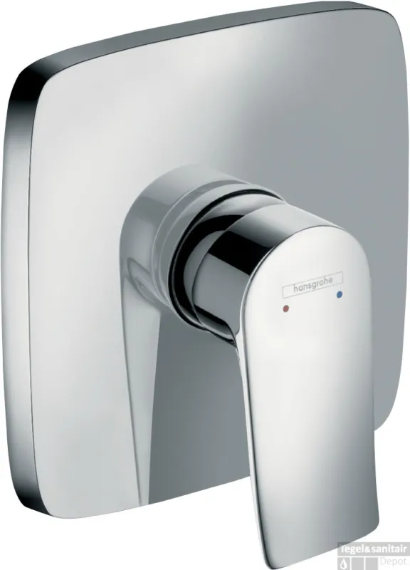 Uitverkoop Hansgrohe Metris ééngreeps douchemengkraan afbouwdeel Square, chroom