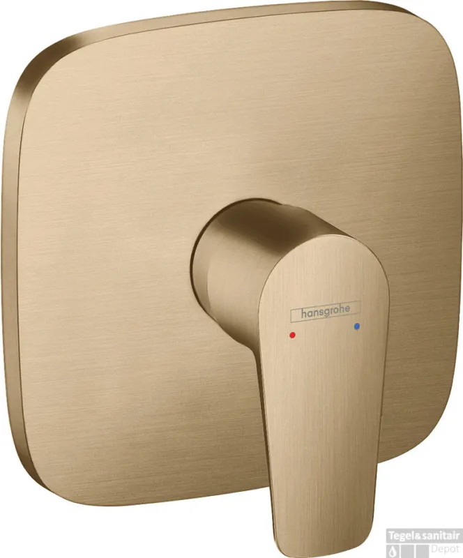 Hansgrohe Talis E ééngreeps douchemengkraan afbouwdeel, Brushed Bronze Favoriet