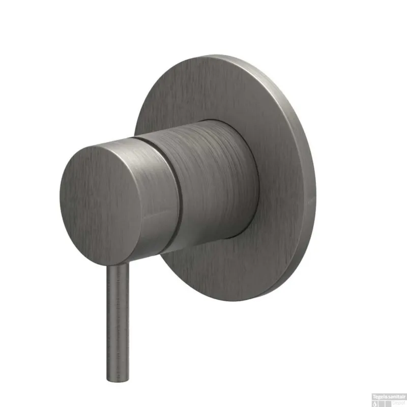 Korting Afbouwdeel IVY Bond Inbouw douchemengkraan Met Ronde Rozet Geborsteld Metal Black PVD