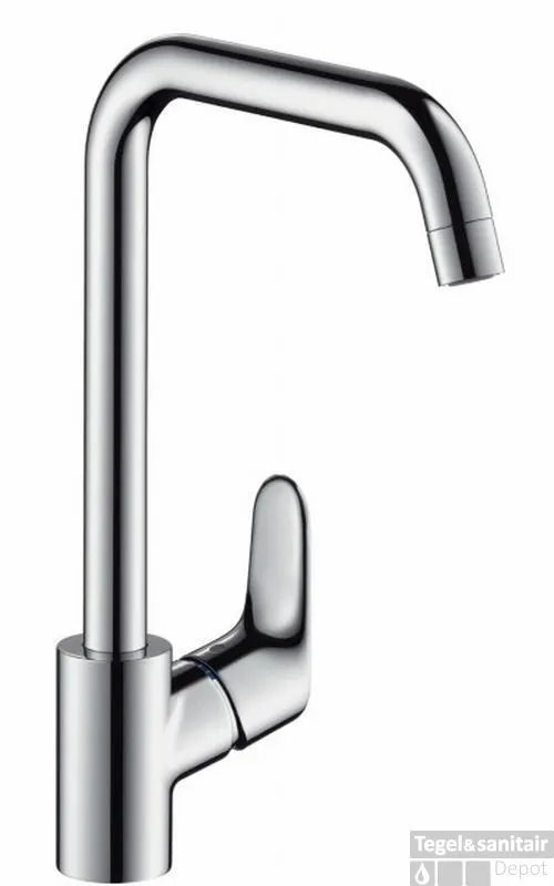 Hansgrohe Focus Keukenkraan Met Hoge Uitloop Rvs Look Laatste Kans