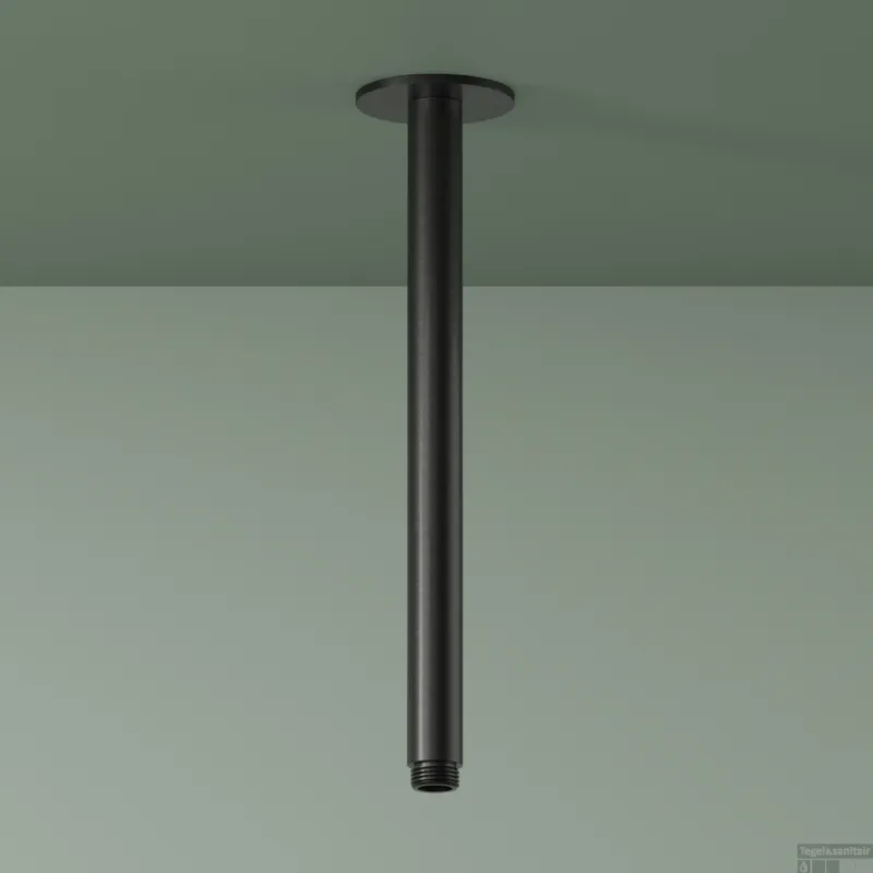 Plafondbuis Hotbath Ace 30 cm Geborsteld Zwart PVD Dagaanbieding