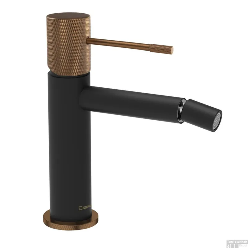 Bidet Mengkraan Sapho Solaris Mat Zwart/Koper Shop Nu