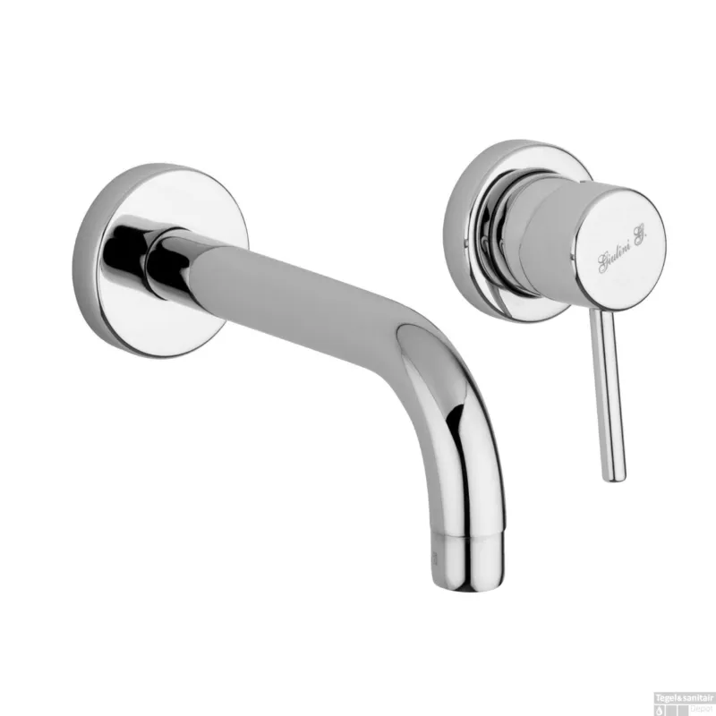 Gratis Retour Inbouw Wastafelkraan Sanimex Giulini Eenhendel 20 cm Chroom