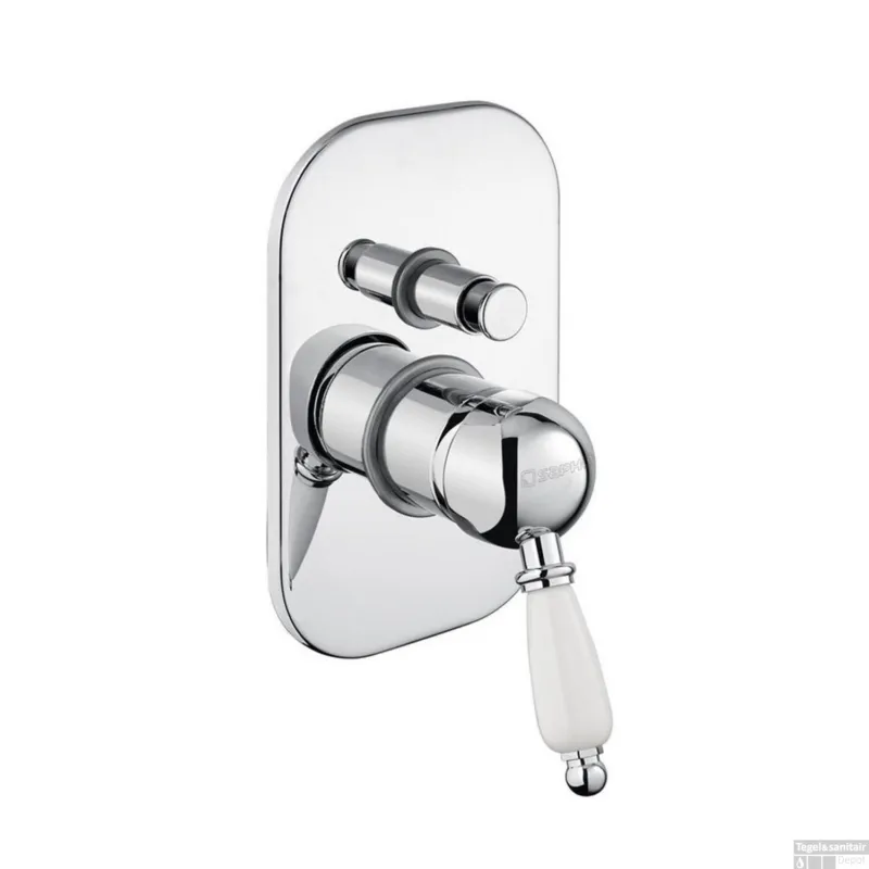 Douchekraan Inbouw Sapho Kirké Mengkraan Retro Afbouwdeel 2-weg Chroom (incl. inbouwdeel) Speciale Aanbieding