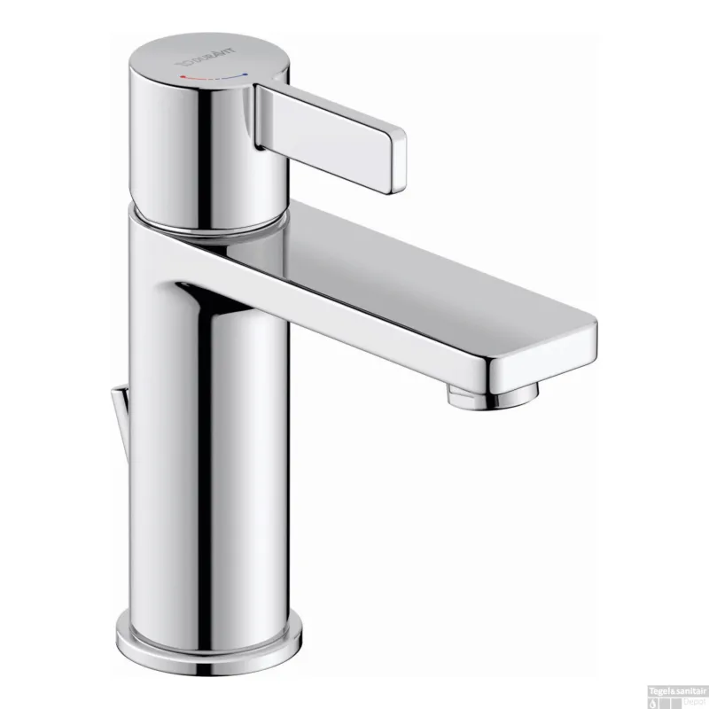 Wastafelkraan Duravit D-Neo Mengkraan EcoStart Eengreeps 50x154x165 mm Trekwaste Chroom Alleen Vandaag