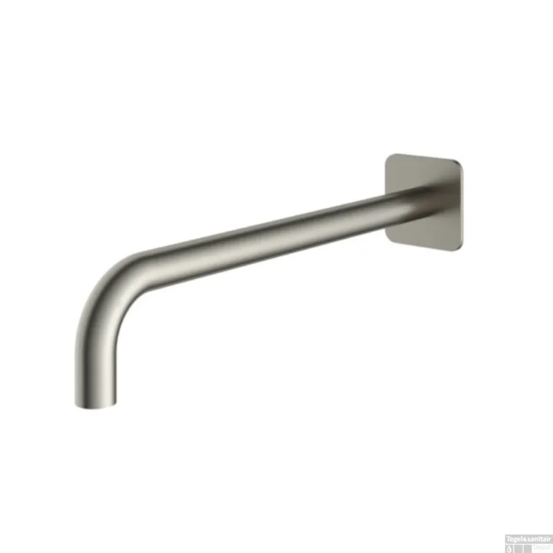 Koop Vandaag Wandarm Hotbath Gal 40 cm Vierkant Geborsteld Nikkel PVD