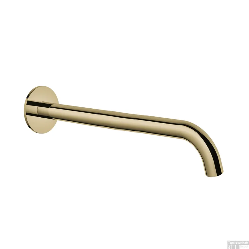 Wastafelkraan Uitloop Hotbath Cobber Rond 30 cm Gepolijst Messing PVD Koop Online