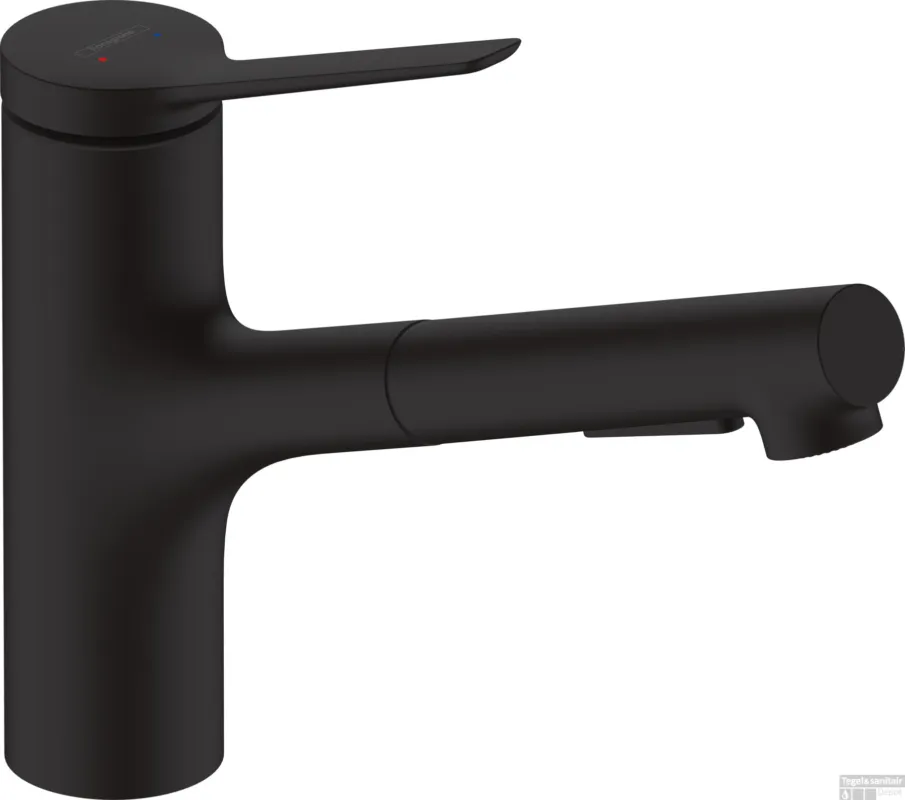 Hansgrohe Zesis M33 ééngreeps keukenmengkraan 150 uittrekbare vuistdouche 2jet, mat zwart Laatste Kans