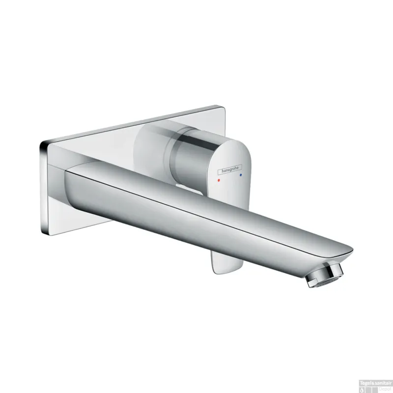 Wastafelmengkraan Talis E HansGrohe Afdekset Uitloop 22.5 cm en Afvoerplug Chroom Weekendaanbieding