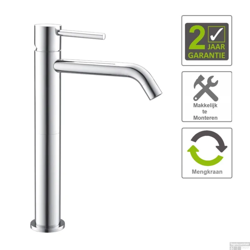 Wastafelmengkraan BWS Exclusive XL 1-hendel Chroom Bestel Nu