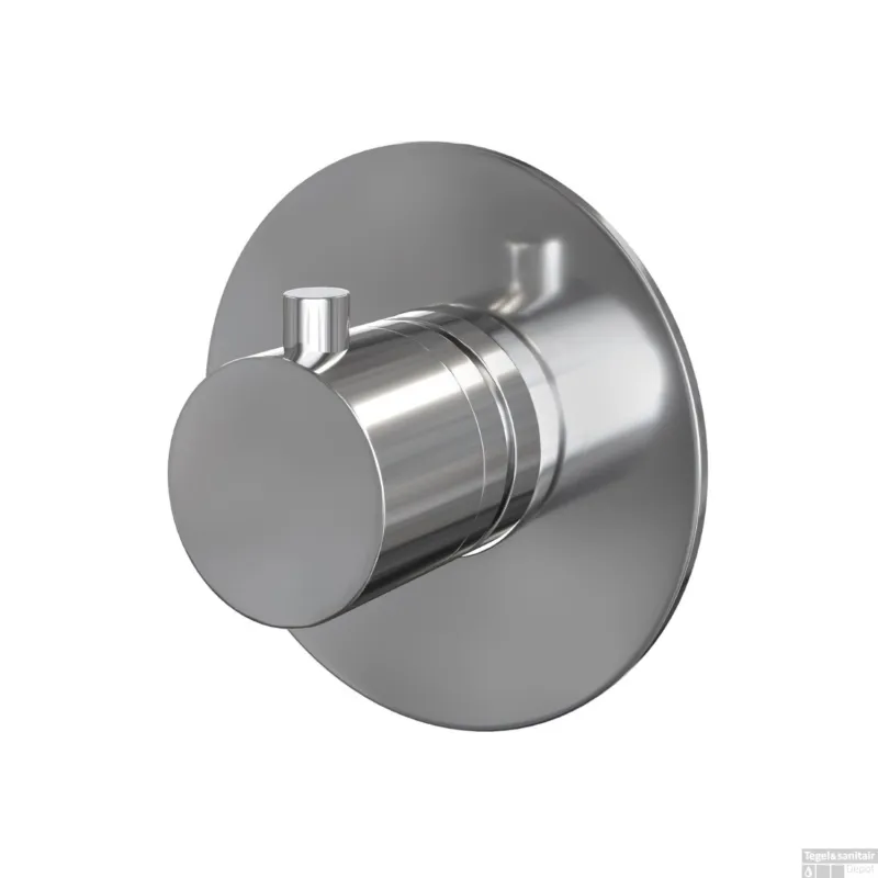 Inbouw Thermostaat Brauer Chrome Edition Rond Messing Chroom Premium