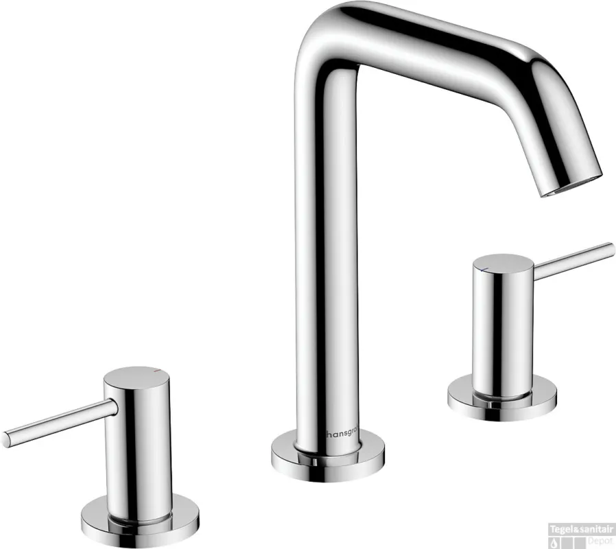 Shop Nu Hansgrohe Tecturis S 3-gats wastafelkraan 150 met afvoerplug, chroom