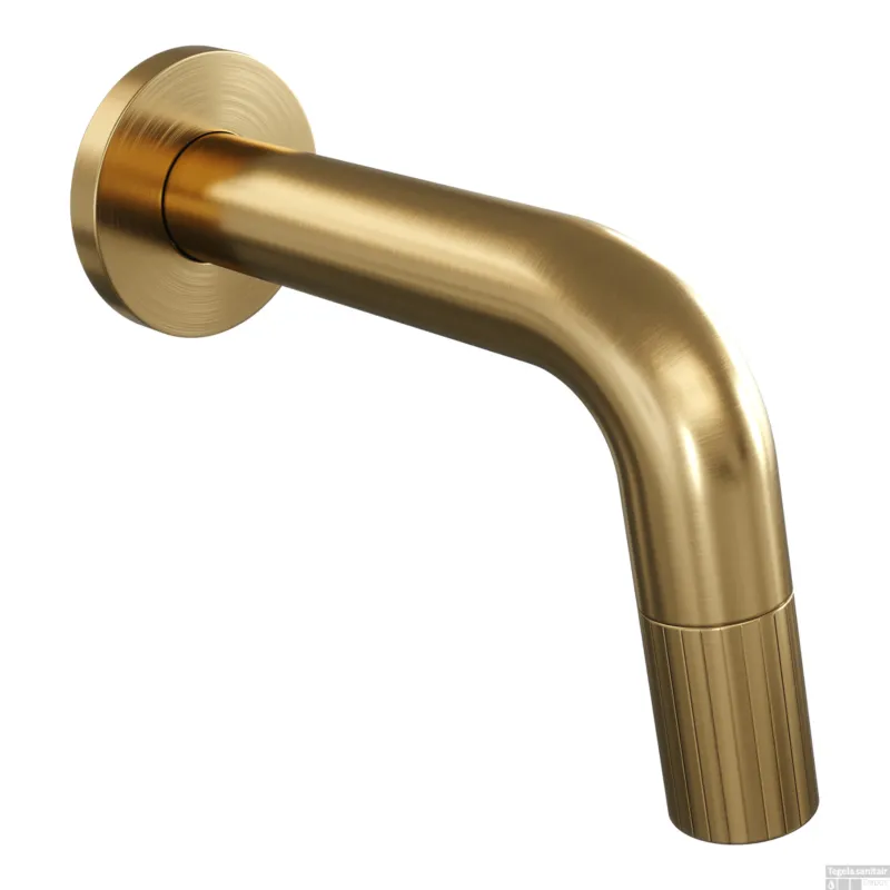 Direct Verzonden Brauer Stripe inbouw fonteinkraan inkortbaar goud geborsteld PVD