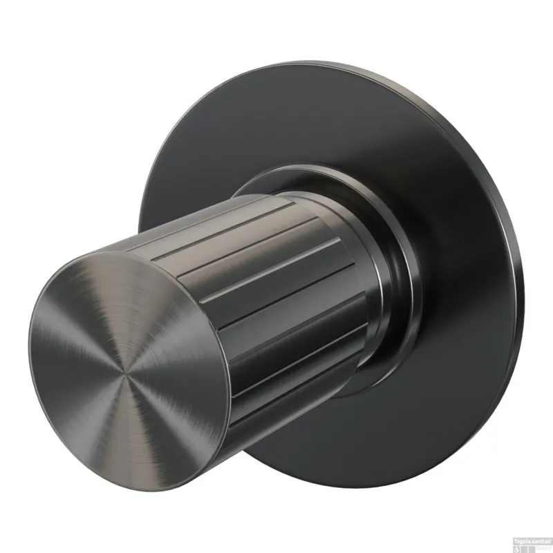 Koopje Brauer Stripe losse inbouw stopkraan met in- en afbouwdelen gunmetal geborsteld PVD