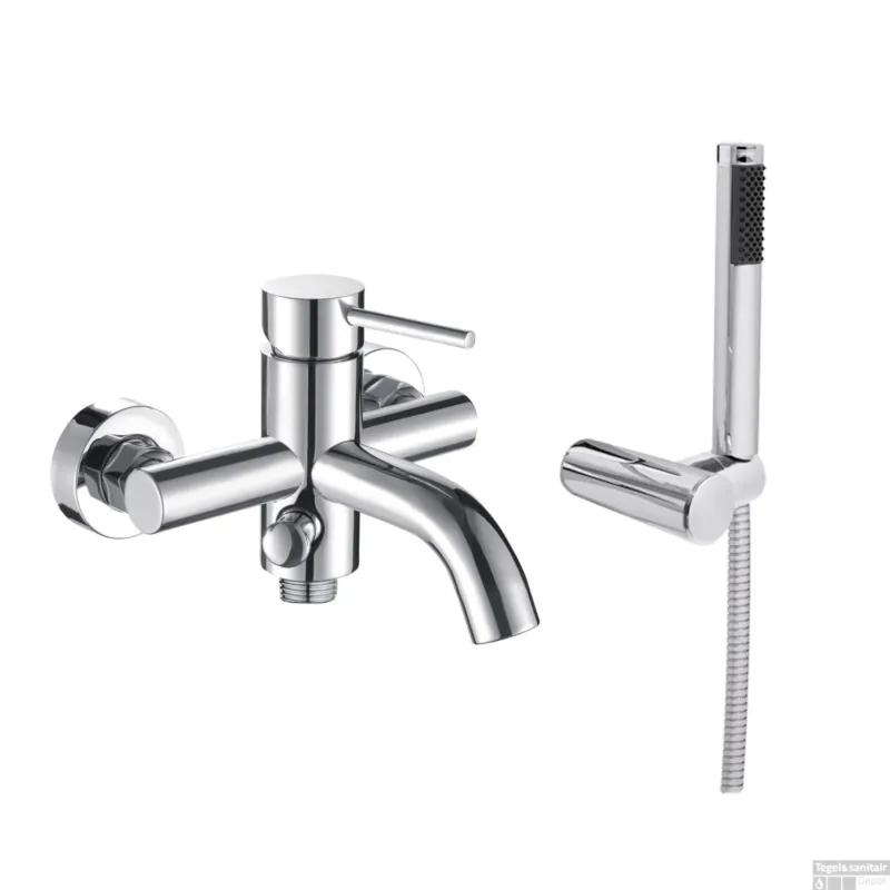 Badkraan Van Marcke Cocoon Bad/Douche Mengkraan Met Handdouche Chroom Laatste Versie