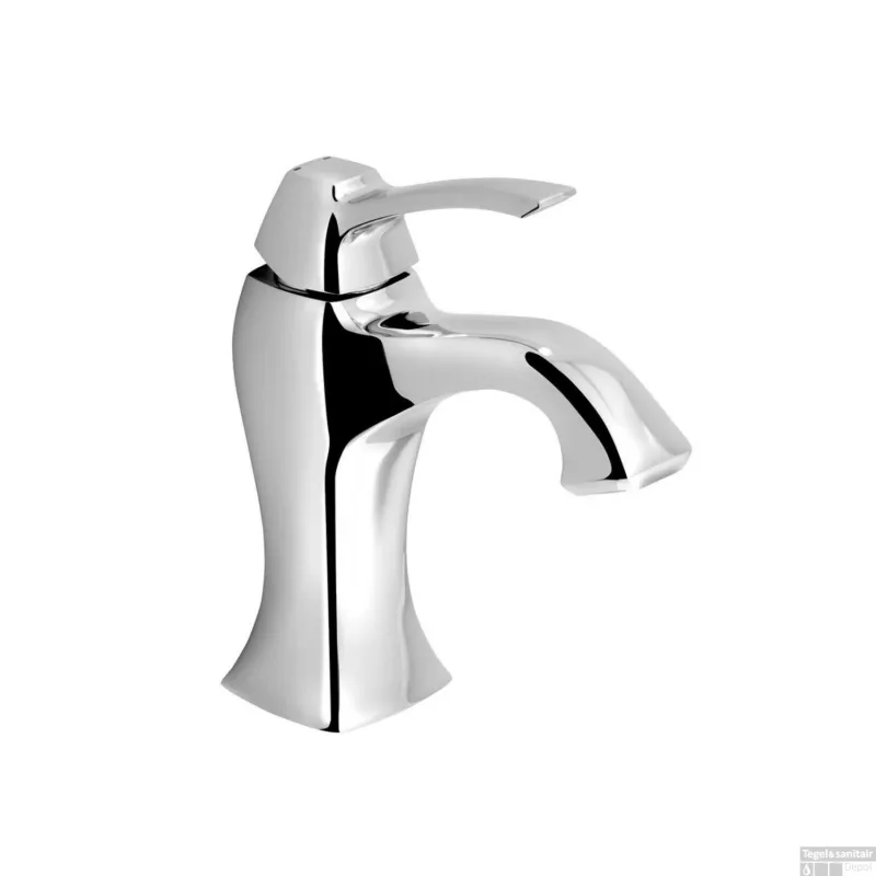 Wastafelmengkraan Sapho Dreamart 1-hendel Uitloop Gebogen 17.8 cm Chroom Nu Kopen