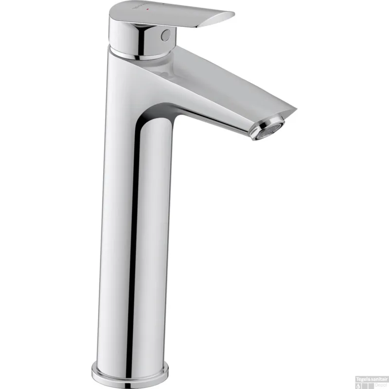 Wastafelkraan Duravit No.1 1-Gats Wastafelkraan Eengreeps Large Size Zonder Waste Voorsprong 12.9cm Chroom Veilige Betaling