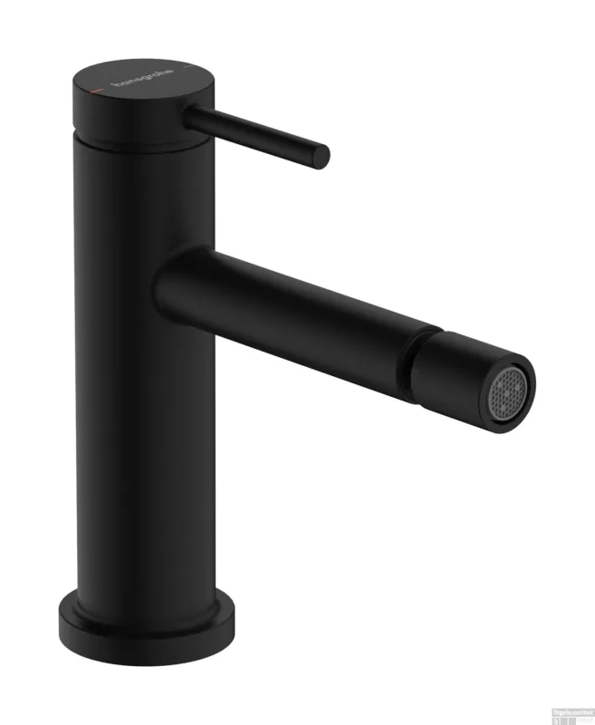 Hansgrohe Tecturis S ééngreeps bidetkraan met PopUp trekwaste, mat zwart Shop Nu