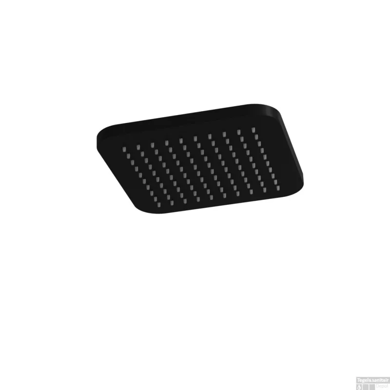 Hoofddouche Hotbath Gal Vierkant 22x22 cm Mat Zwart Weekendaanbieding
