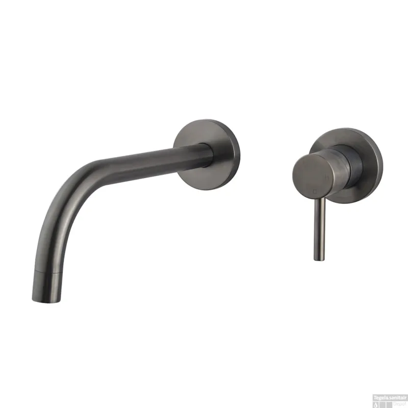 Snelle Levering Afbouwdeel Wastafelkraan BWS Toon Eenhendel Met Coldstart Gunmetal