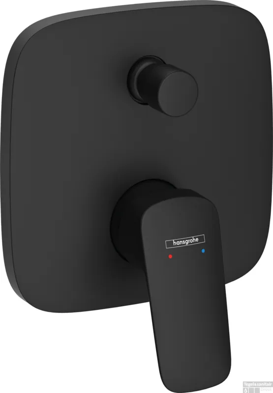 Hansgrohe Logis ééngreeps badmengkraan afbouwdeel met zekerheidscombinatie, mat zwart Voordeelprijs