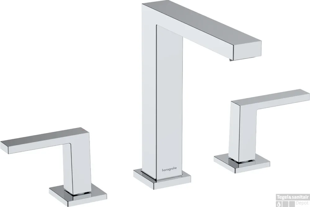 Hansgrohe Tecturis E 3-gats wastafelkraan 150 met afvoerplug, chroom Must-Have