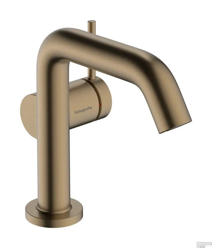 Betrouwbaar Hansgrohe Tecturis S 110 Fine CoolStart ééngreeps wastafelmengkraan met PushOpen, Brushed Bronze