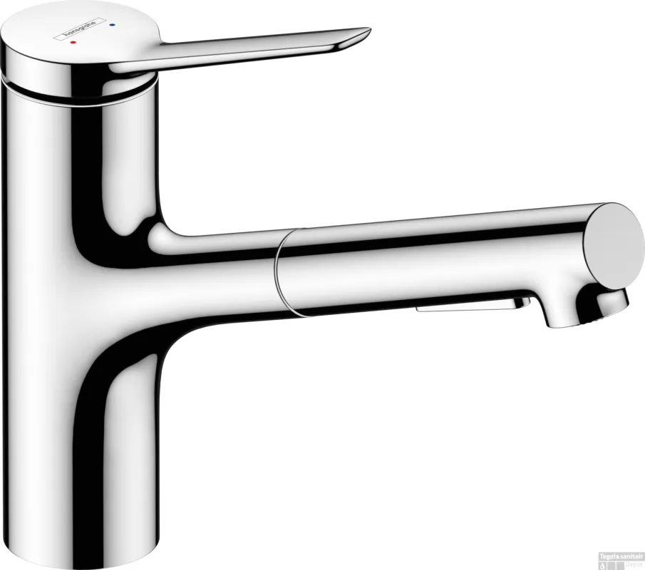 Hansgrohe Zesis M33 ééngreeps keukenkraan 150 met metalen uittrekbare vuistdouche, 2jet, sBox, chroom Hete Deal