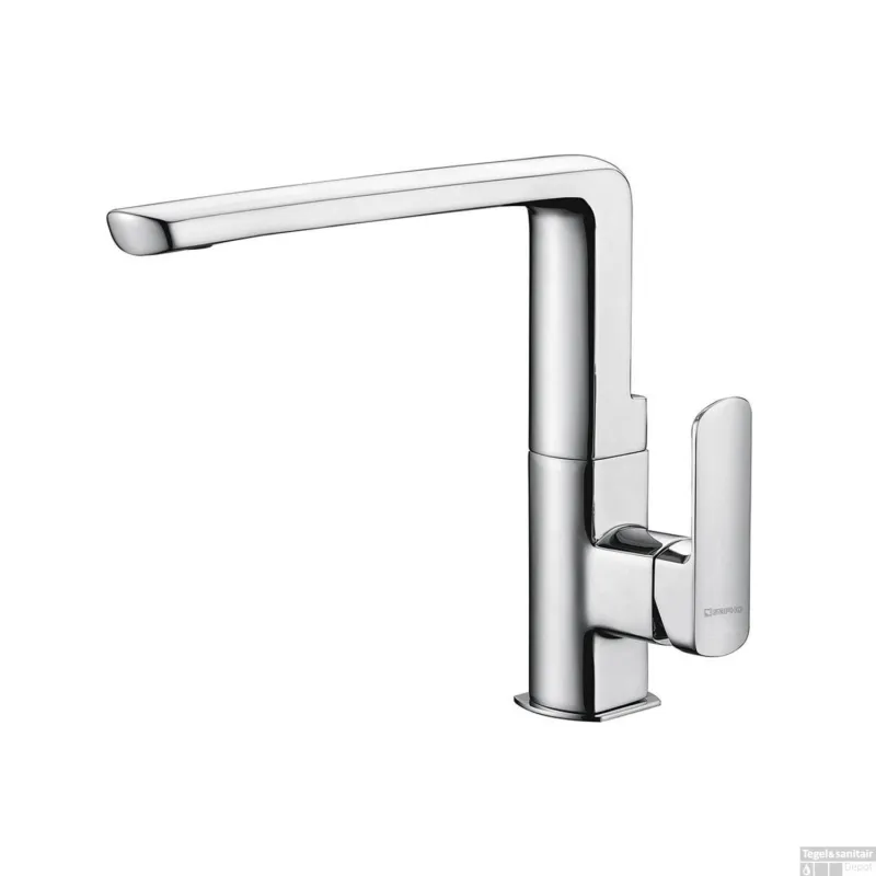 Keukenmengkraan Sapho Mixona 1-Hendel Uitloop Recht 22.4 cm Chroom Bestel Nu