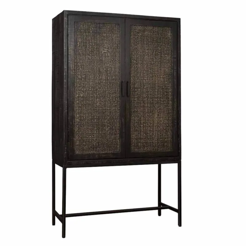 Carini Opbergkast zwart 110 cm Snelle Levering