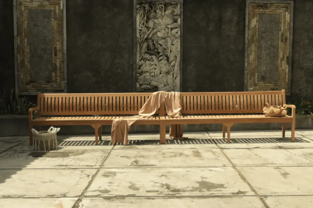 Aanbieding Robuuste Teak Tuinbank 'Beaufort' XXL – 500 cm Breed – Modulair & Duurzaam