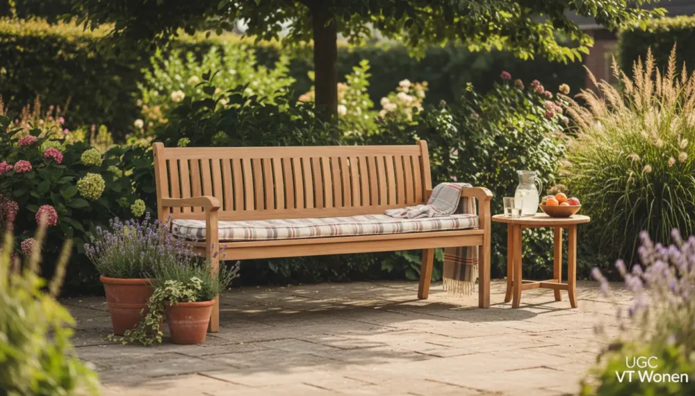Fabrieksprijs Teak Tuinbank Beaufort – 200 cm – Massief FSC Teakhout met Ronde Armleuning