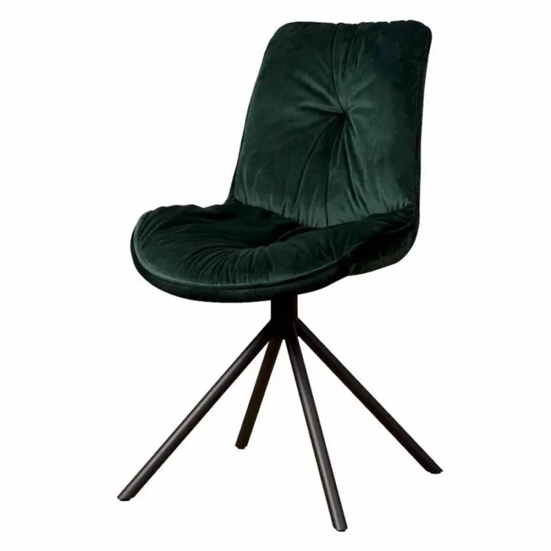 Palma Stoel - fabric Bluvel 78 green Shop Nu
