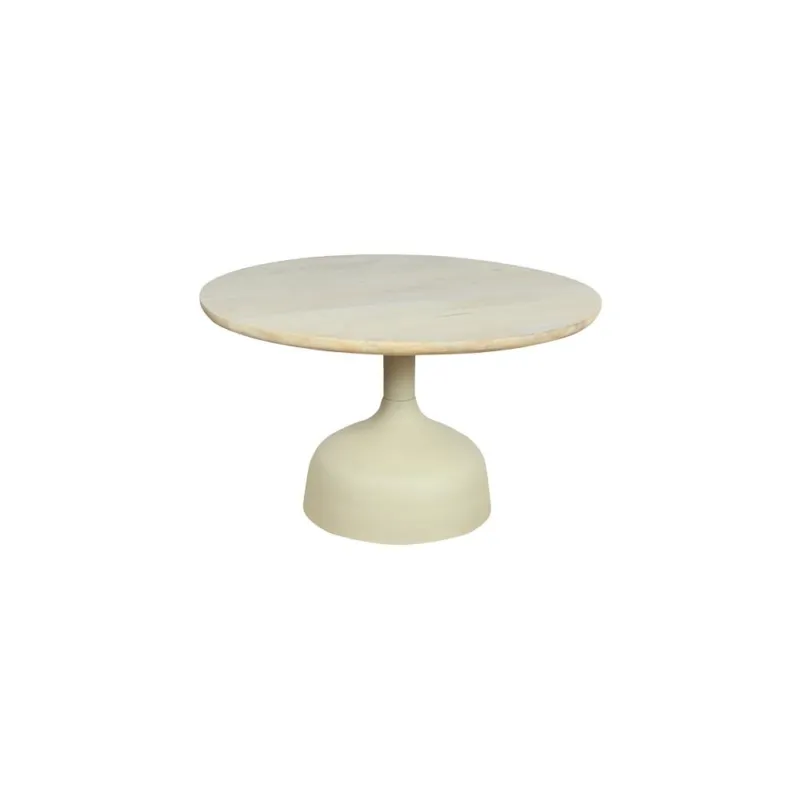 Betrouwbaar Elba Salontafel gebroken wit rond 70 cm