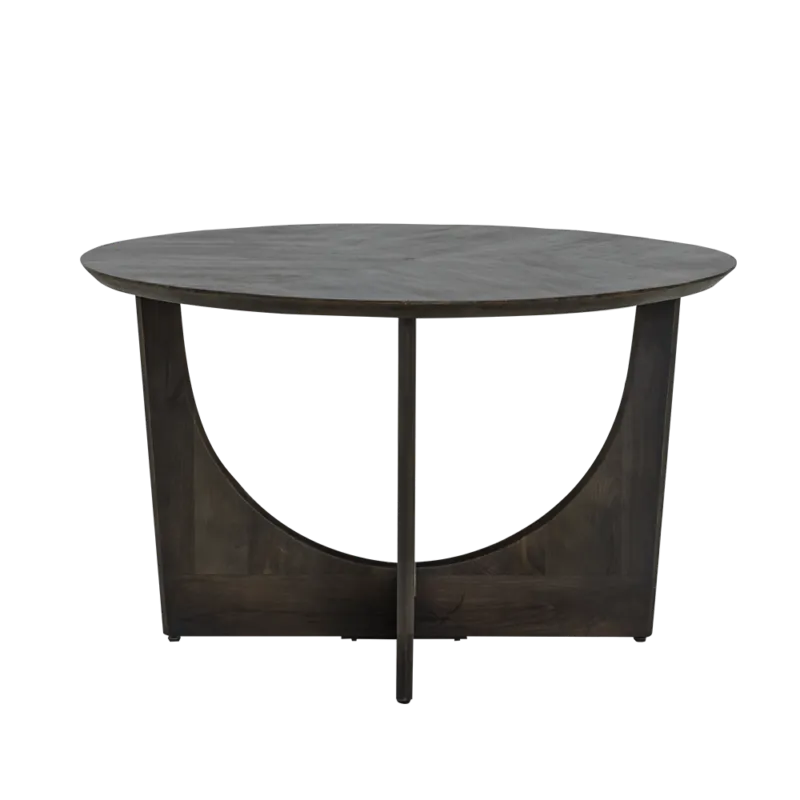 Fermo Eetkamertafel rond olijfbruin 130 cm Direct Beschikbaar