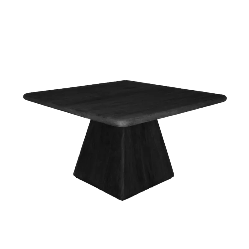 Direct Verzonden Asti Eetkamertafel vierkant zwart 130 cm