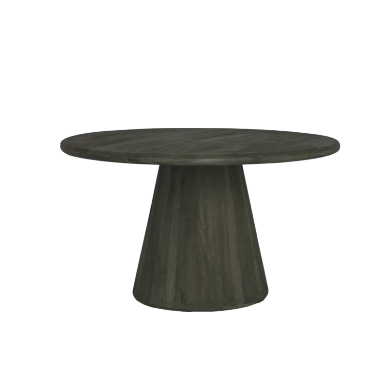 Asti Eetkamertafel rond olijfbruin 150 cm Rechtstreeks Van De Fabrikant
