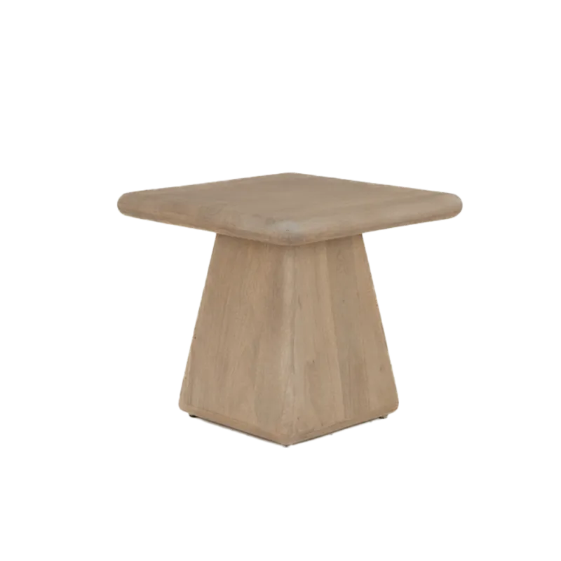 Asti Bijzettafel vierkant naturel 60 cm Dagaanbieding